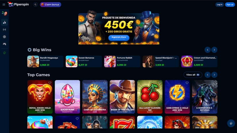 Juegos casino PiperSpin